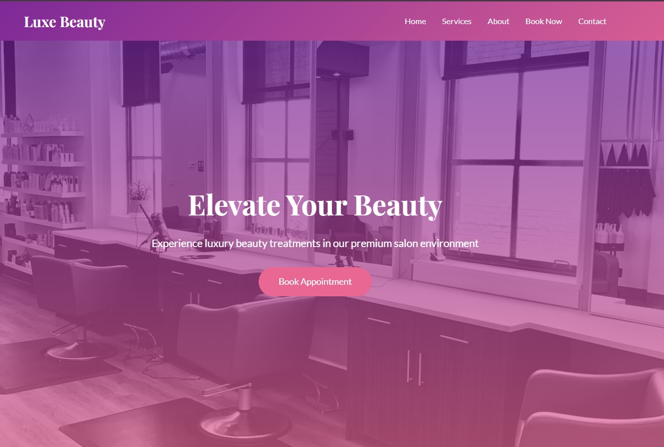 Beauty Salon Website